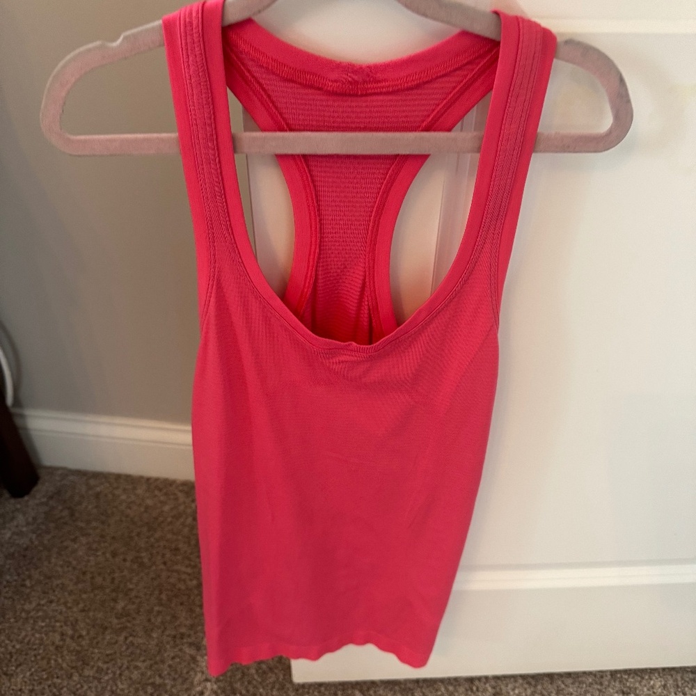 lululemon athletica Pink Racerback Tank Top